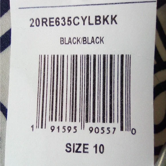 Oscar de la Renta Black and Tan Sleeveless Cocktail Gown